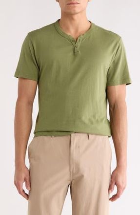 Lucky Brand Split Neck Henley T-Shirt in Olivine at Nordstrom Rack, Size Xx-Large