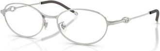 Diesel 53mm Oval optical glasses in Silver at Nordstrom