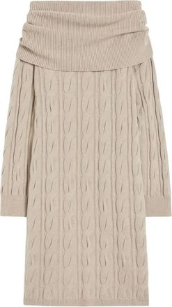 Max Mara Abito midi con spalle scoperte - Toni neutri