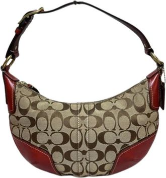 Coach Pre-owned Shoulder Bags, female, Brown, Size: ONE SIZE Pre-owned Fabric Shoulder Bag