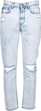 Msgm Broeken - Heren - Regular Fit Jeans - Blauw - L - Katoen - Jeans