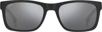 HUGO BOSS Mens Hugo Boss Silver SP Lensed Matte Black Framed Sunglasses - Size: ONE size