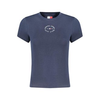 Tommy Hilfiger Blauwe Katoenen Dames T-shirt