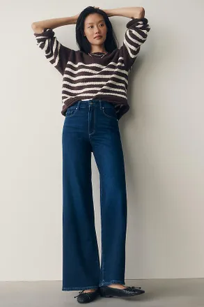 Paige Anessa 31 High-Rise Wide-Leg Jeans