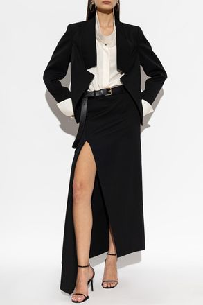 Givenchy Asymmetrical Skirt With A Slit, Womens, Black