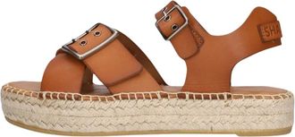 Shabbies Amsterdam Schoenen, Dames, Bruin, 41 EU, Leer, Kira June Sandalen