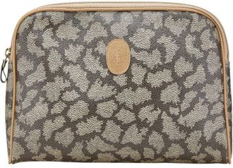 Saint Laurent Beige Leather Pvc Clutch Bag (Pre-Owned)