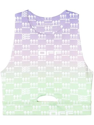 Off-white Double Arrows sports bra - Purple