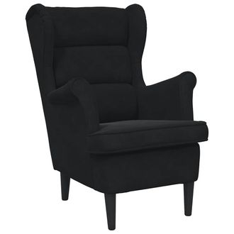 vidaXL Vidaxl - Sill&oacute;n De Terciopelo Negro