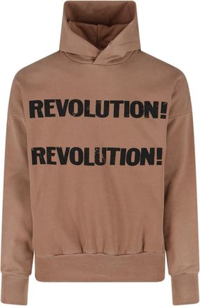Fear of God Revolution! Hoodie, Beige Cotton