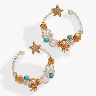 Alex and Ani Whimsical Seaside Rope Hoop Earring in Silver at Nordstrom