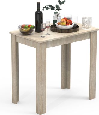 ebuy24 Ebuy24 - Mesa De Comedor De Madera Vcm Al. 76 X An. 80 X P. 50 Cm Mesa De Comedor Mesa De Cocina Mesa Esal (sonoma Oak)