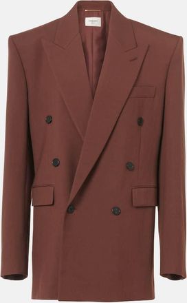 Saint Laurent Blazer doppiopetto in gabardine di lana
