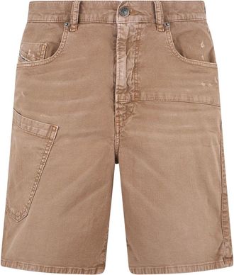 Diesel Denim Bermuda - Heren - Korte broeken - Bruin - Maat: W32 Denim