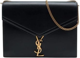 Saint Laurent Pre-owned Cassandra Schoudertas - Dames - Vintage Schoudertas - Zwart - ONE Size - Leer - Vintage