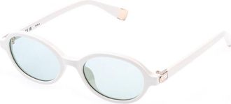 Furla SFU972 0847 Mens Sunglasses White Size 51