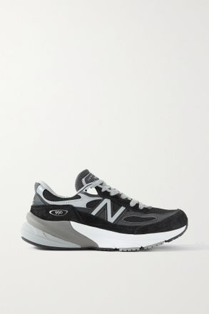 New Balance Sneakers In Mesh E Camoscio Con Finiture In Pelle Made In Usa 990v6 - Nero