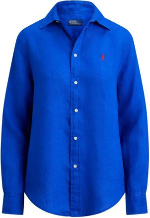 Polo Ralph Lauren Camicia con logo in lino - Blu