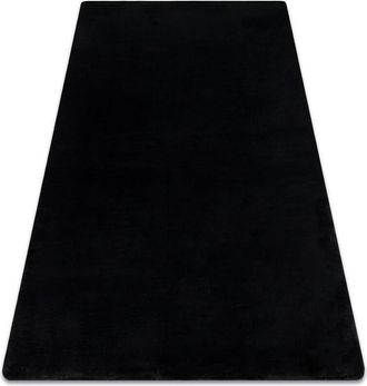 RugsX Rugsx - Modern washing carpet posh shaggy, plush, thick anti-slip black black 120x160 cm