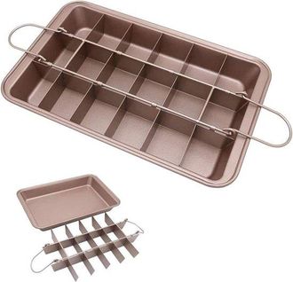 OEM Paquete De 1, Molde Para Brownies, Molde Para Lasa&ntilde;a, 18 Moldes Para Brownies Precortados (con Todos Los Bordes), 30 X 20 X 5 Cm