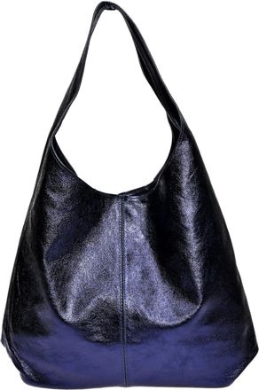 Luisa Vannini Blauw Rundleer Tas