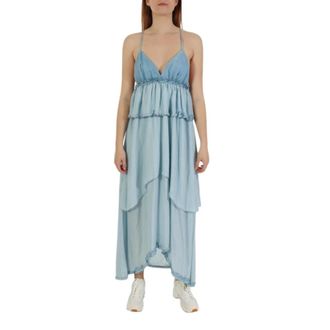 Pinko Pinko, Dames, Jurken, Blauw, Maat: XS