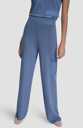 DKNY Cargo Sweater Pants in Liberty Sky at Nordstrom, Size Large
