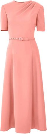 Carolina Herrera Abito midi drappeggiato - Rosa