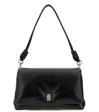 Marc Jacobs Black The Dual Puff Medium Shoulder Bag