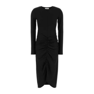 Isabel Marant Dames, Jurken, Zwart, Maat: L Leer