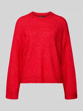 Only Relaxed Fit Strickpullover mit Crew Neck Modell SIMONI in Hellrot, Gr&ouml;&szlig;e XL