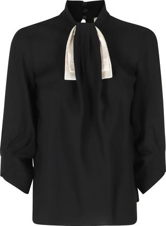 Elisabetta Franchi Overhemden, Dames, Zwart, M, Blouses