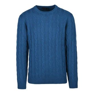 Daniele Fiesoli Truien & Vesten, Heren, Blauw, XL, Wol, Maglia Girocollo