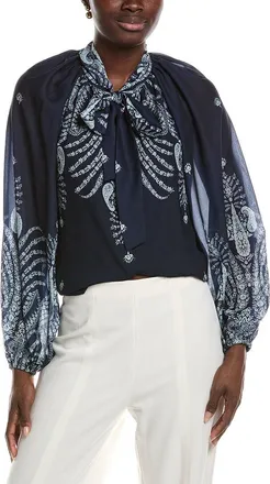 Kobi Halperin Shiloh Print Chiff Blouse
