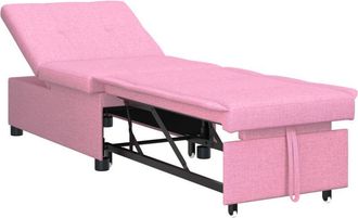 vidaXL Sof&aacute; Cama Rosa 194 X 67 X 37 Cm Tela Vidaxl