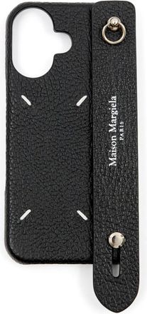 Maison Margiela Cover per iPhone 16 Four Stitches - Nero