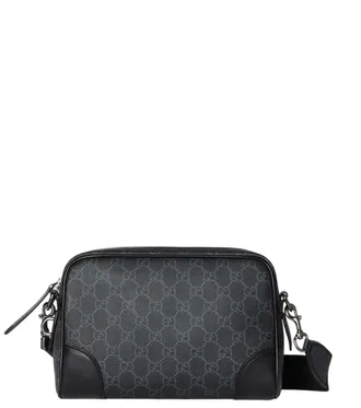 Gucci Black Emblem Small Crossbody Bag