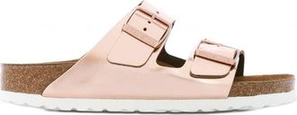 Birkenstock Womens Arizona Natural Leather Size: 40, colour: COPPER