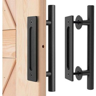 OEM Manilla Para Puerta De Granero De 30 Cm, Manilla Para Puerta Corredera, Tirador Para Garaje, Tirador De Puerta, Manilla Deslizante -crezuo