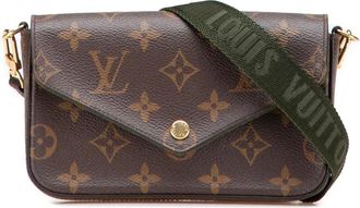 Louis Vuitton Borsa a tracolla Felicie Strap And Go con monogramma 2021-2025 - Marrone