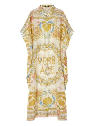 Versace Underwater Barocco wikkeljurk - Goud
