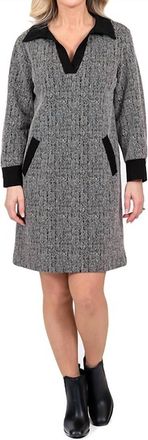 Scapa Long Sleeve Mini Dress In Black