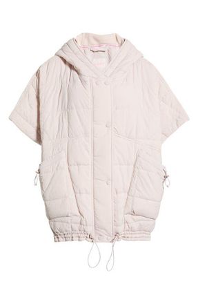 Free People Happy Trails Poncho in Pearl at Nordstrom, Size X-Large