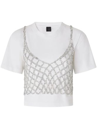 Pinko layered T-shirt - White