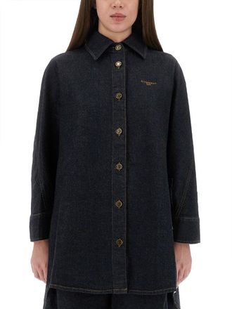 Givenchy Denim Shirt With Embroidery