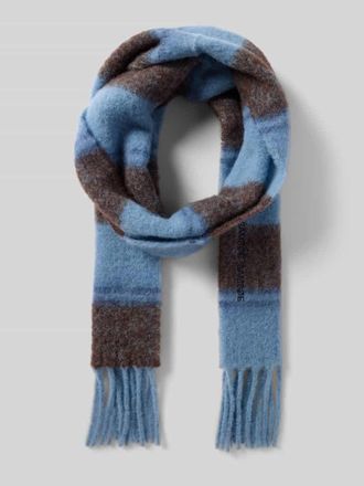 Sams&oslash;e & Sams&oslash;e Schal mit Ausfransungen Modell ALEX in Hellblau, Gr&ouml;&szlig;e 1