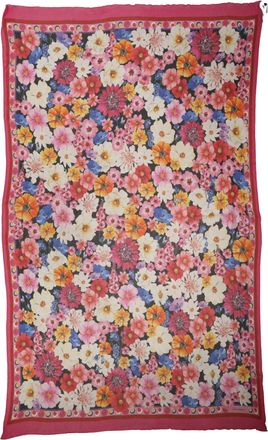 Dolce & Gabbana Multicolor Floral Print Shawl Stole 200cm x 120cm Womens Scarf