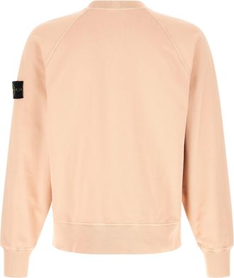 Stone Island Garment-Dyed Cotton Sweatshirt - Pink