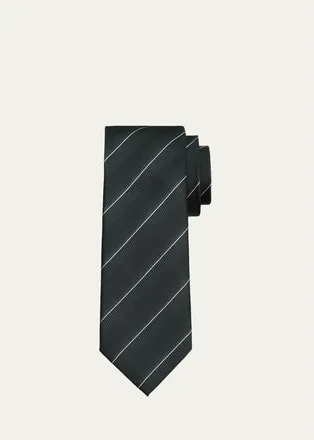 Tom Ford Mens Wavy Stripe Silk Tie