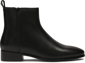 Kazar Platte laarzen met rits - Dames - Enkellaarsjes - Zwart - 41 EU - Leer - Schoenen